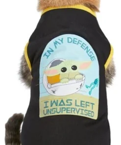 STAR WARS THE MANDALORIAN GROGU "Left Unsupervised" Dog & Cat T-Shirt 8 STAR WARS THE MANDALORIAN GROGU "Left Unsupervised" Dog & Cat T-Shirt -STAR WARS Shop 220344 PT2. SY630 V1646181338