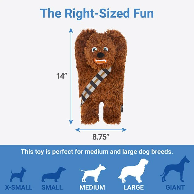 STAR WARS CHEWBACCA Plush Squeaky Dog Toy 2 STAR WARS CHEWBACCA Plush Squeaky Dog Toy - Image 2