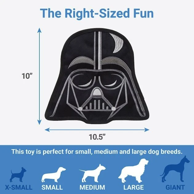 STAR WARS DARTH VADER Flat Plush Squeaky Dog Toy 2 STAR WARS DARTH VADER Flat Plush Squeaky Dog Toy - Image 2