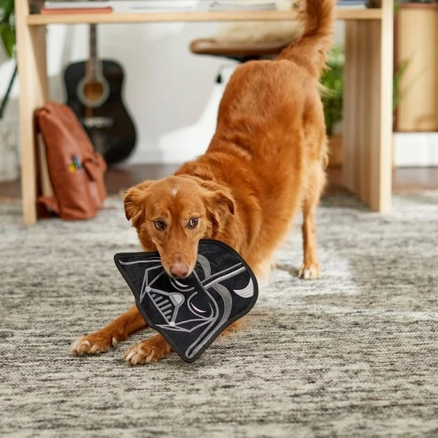 STAR WARS DARTH VADER Flat Plush Squeaky Dog Toy 4 STAR WARS DARTH VADER Flat Plush Squeaky Dog Toy - Image 4