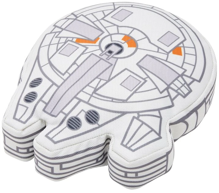 STAR WARS MILLENNIUM FALCON Ballistic Nylon Plush Squeaky Dog Toy 1 STAR WARS MILLENNIUM FALCON Ballistic Nylon Plush Squeaky Dog Toy