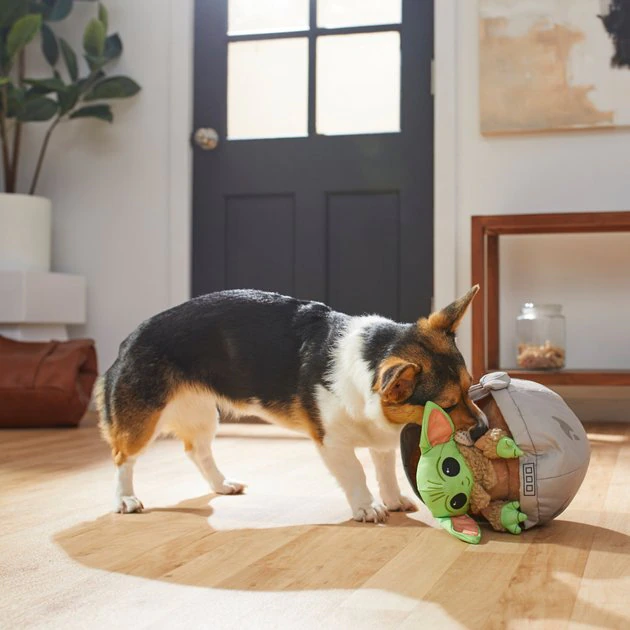 STAR WARS THE MANDALORIAN GROGU Ballistic Nylon Plush Squeaky Dog Toy 3 STAR WARS THE MANDALORIAN GROGU Ballistic Nylon Plush Squeaky Dog Toy - Image 3