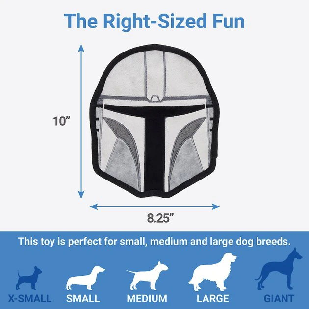 STAR WARS THE MANDALORIAN Flat Plush Squeaky Dog Toy 2 STAR WARS THE MANDALORIAN Flat Plush Squeaky Dog Toy - Image 2