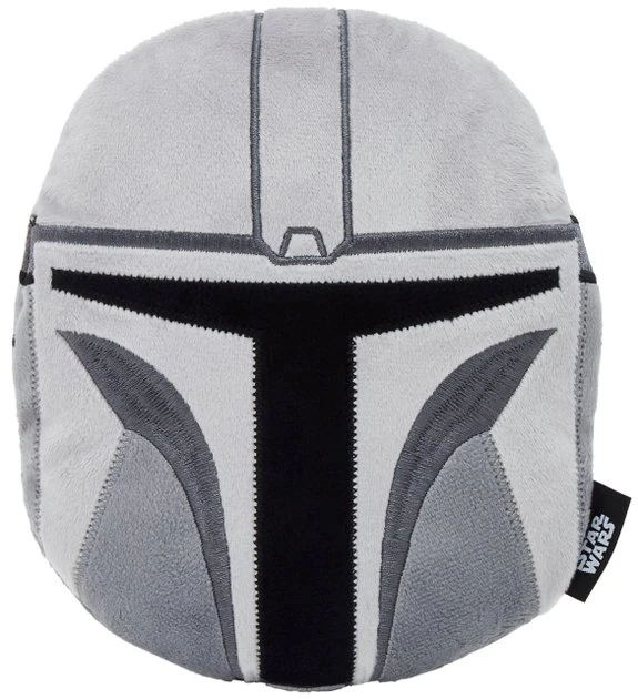 STAR WARS THE MANDALORIAN Round Plush Squeaky Dog Toy 1 STAR WARS THE MANDALORIAN Round Plush Squeaky Dog Toy