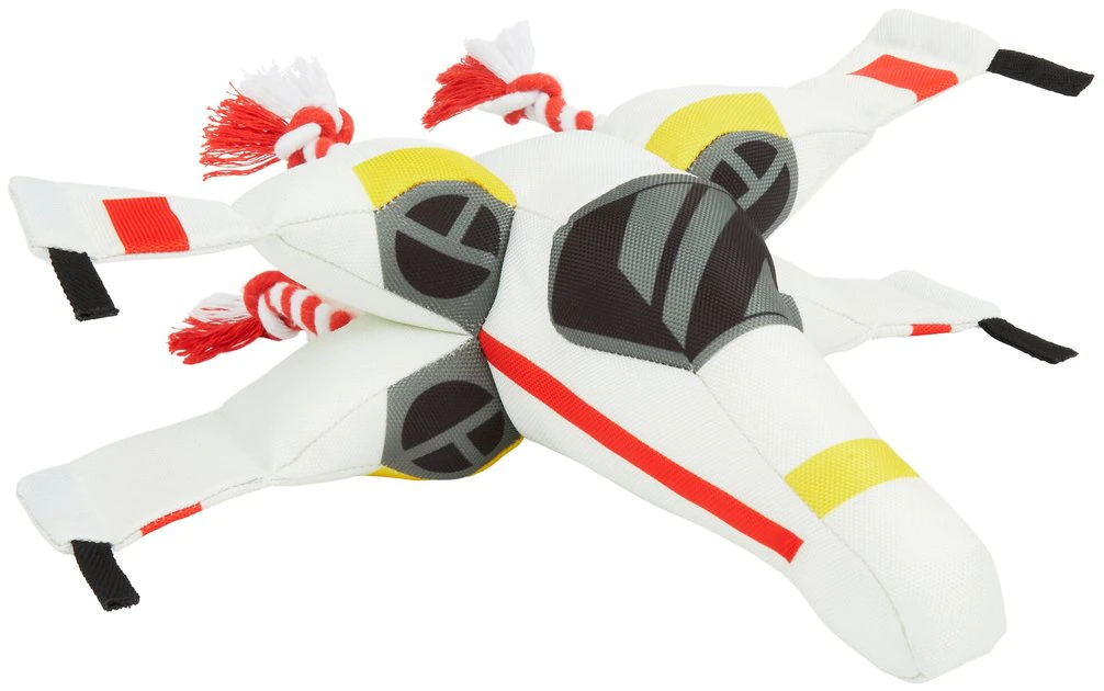 STAR WARS X-WING STARFIGHTER Plush Squeaky Dog Toy 1 STAR WARS X-WING STARFIGHTER Plush Squeaky Dog Toy