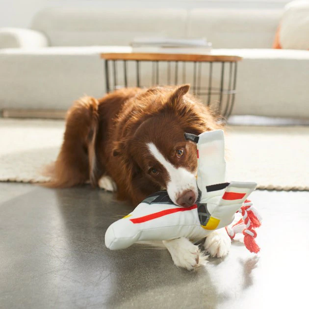 STAR WARS X-WING STARFIGHTER Plush Squeaky Dog Toy 3 STAR WARS X-WING STARFIGHTER Plush Squeaky Dog Toy - Image 3
