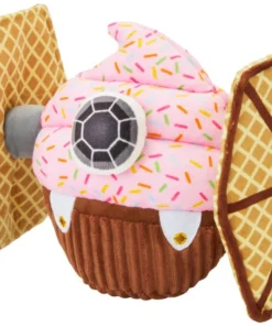 STAR WARS TIE FIGHTER Cupcake Plush Squeaky Dog Toy