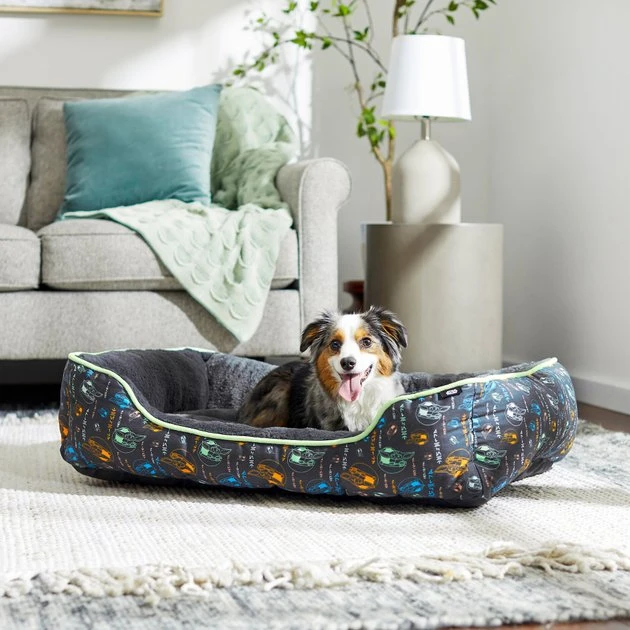 STAR WARS THE MANDALORIAN GROGU Bolster Cat & Dog Bed 1 STAR WARS THE MANDALORIAN GROGU Bolster Cat & Dog Bed