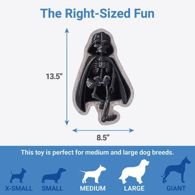 STAR WARS Halloween DARTH VADER Flat Plush Squeaky Dog Toy 2 STAR WARS Halloween DARTH VADER Flat Plush Squeaky Dog Toy - Image 2