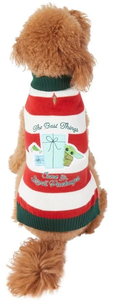 STAR WARS THE MANDALORIAN GROGU "The Best Things" Dog & Cat Sweater 1 STAR WARS THE MANDALORIAN GROGU "The Best Things" Dog & Cat Sweater