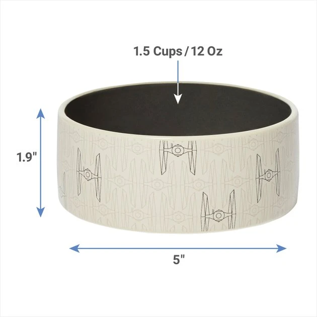 STAR WARS TIE FIGHTER Non-Skid Ceramic Dog & Cat Bowl 2 STAR WARS TIE FIGHTER Non-Skid Ceramic Dog & Cat Bowl - Image 2