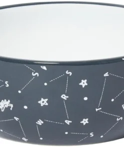 STAR WARS Navy Constellations No-Skid Ceramic Cat Bowl