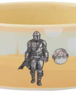 STAR WARS THE MANDALORIAN & CHILD Desert Non-Skid Ceramic Dog & Cat Bowl