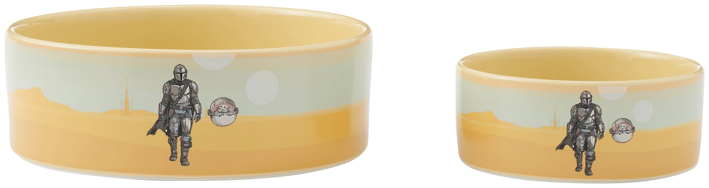 STAR WARS THE MANDALORIAN & CHILD Desert Non-Skid Ceramic Dog & Cat Bowl 5 STAR WARS THE MANDALORIAN & CHILD Desert Non-Skid Ceramic Dog & Cat Bowl - Image 5