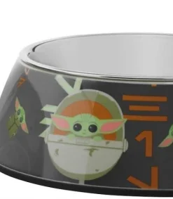 STAR WARS THE MANDALORIAN GROGU AUREBESH Non-Skid Stainless Steel with Melamine Stand Dog Bowl 10 STAR WARS THE MANDALORIAN GROGU AUREBESH Non-Skid Stainless Steel with Melamine Stand Dog Bowl -STAR WARS Shop 291433 PT5. SY630 V1634142089 scaled