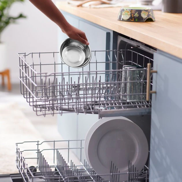 STAR WARS THE MANDALORIAN GROGU AUREBESH Non-Skid Stainless Steel with Melamine Stand Dog Bowl 6 STAR WARS THE MANDALORIAN GROGU AUREBESH Non-Skid Stainless Steel with Melamine Stand Dog Bowl - Image 6