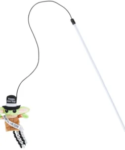 STAR WARS New Year's Eve THE MANDALORIAN GROGU Teaser Wand Cat Toy with Catnip