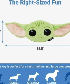 STAR WARS THE MANDALORIAN GROGU + CHEWBACCA Round Plush Squeaky Dog Toy -STAR WARS Shop 302560 PT2. SY630 V1623054441