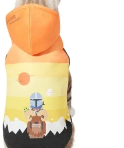 STAR WARS THE MANDALORIAN & GROGU Colorblock Dog & Cat Hoodie -STAR WARS Shop 311892 PT2. SY630 V1643325996