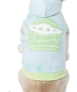 STAR WARS THE MANDALORIAN GROGU "The Force is Strong" Tie Dye Dog & Cat Hoodie