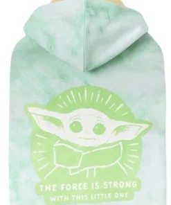 STAR WARS THE MANDALORIAN GROGU "The Force is Strong" Tie Dye Dog & Cat Hoodie -STAR WARS Shop 311908 PT4. SY630 V1643330506
