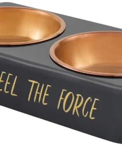STAR WARS Melamine Stainless Steel Double Dog & Cat Bowl