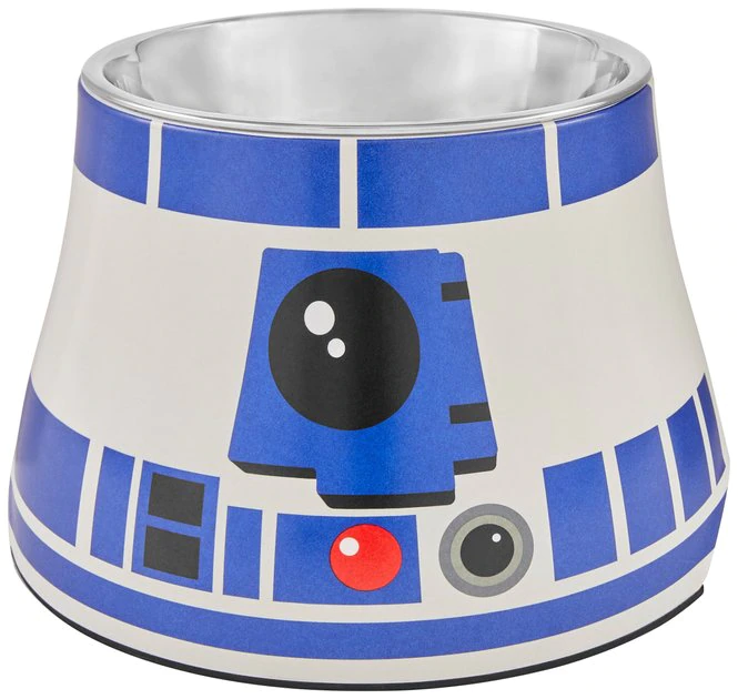 STAR WARS R2-D2 Elevated Melamine Stainless Steel Dog & Cat Bowl 1 STAR WARS R2-D2 Elevated Melamine Stainless Steel Dog & Cat Bowl