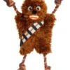 STAR WARS CHEWBACCA Plush with Rope Squeaky Dog Toy