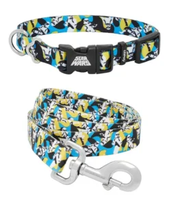 STAR WARS STORMTROOPER Collar, XS - Neck: 8 - 12-in, Width: 5/8-in + Dog Leash, SM - Length: 6-ft, Width: 5/8-in