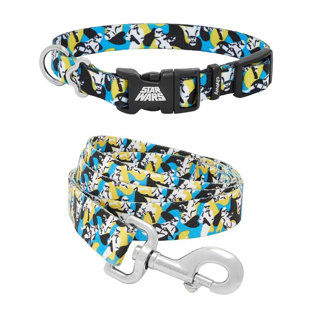 STAR WARS STORMTROOPER Collar, XS - Neck: 8 - 12-in, Width: 5/8-in + Dog Leash, SM - Length: 6-ft, Width: 5/8-in 1 STAR WARS STORMTROOPER Collar, XS - Neck: 8 - 12-in, Width: 5/8-in + Dog Leash, SM - Length: 6-ft, Width: 5/8-in