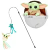 STAR WARS THE MANDALORIAN GROGU Ballistic Nylon Plush Squeaky Dog Toy + Cat Toy with Catnip