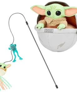 STAR WARS THE MANDALORIAN GROGU Ballistic Nylon Plush Squeaky Dog Toy + Cat Toy with Catnip