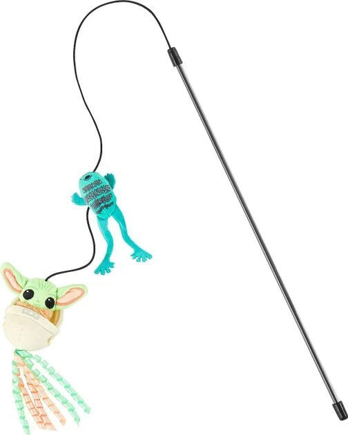 STAR WARS THE MANDALORIAN GROGU Ballistic Nylon Plush Squeaky Dog Toy + Cat Toy with Catnip 5 STAR WARS THE MANDALORIAN GROGU Ballistic Nylon Plush Squeaky Dog Toy + Cat Toy with Catnip - Image 5