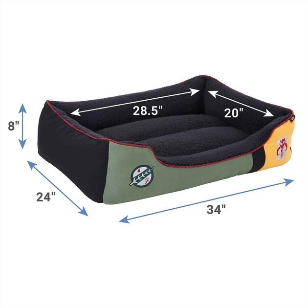 STAR WARS BOBA FETT Bolster, Large + THE MANDALORIAN GROGU Pillow Cat & Dog Bed, X-Large 3 STAR WARS BOBA FETT Bolster, Large + THE MANDALORIAN GROGU Pillow Cat & Dog Bed, X-Large - Image 3