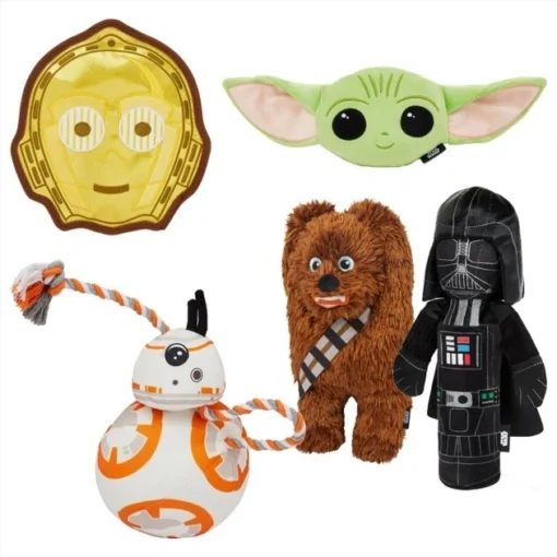 STAR WARS Branded Pack - STAR WARS BB-8 Ballistic Nylon Plush Squeaky Dog Toy + 4 other items -STAR WARS Shop 582414 MAIN. SY630 V1658237021